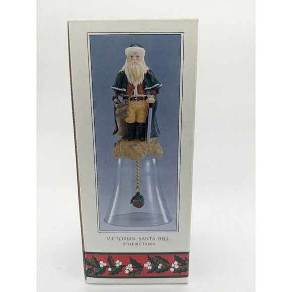 Christmas Thru The Ages Novelina Victorian Santa Bell Style CTA404 Vintage - Picture 3 of 4